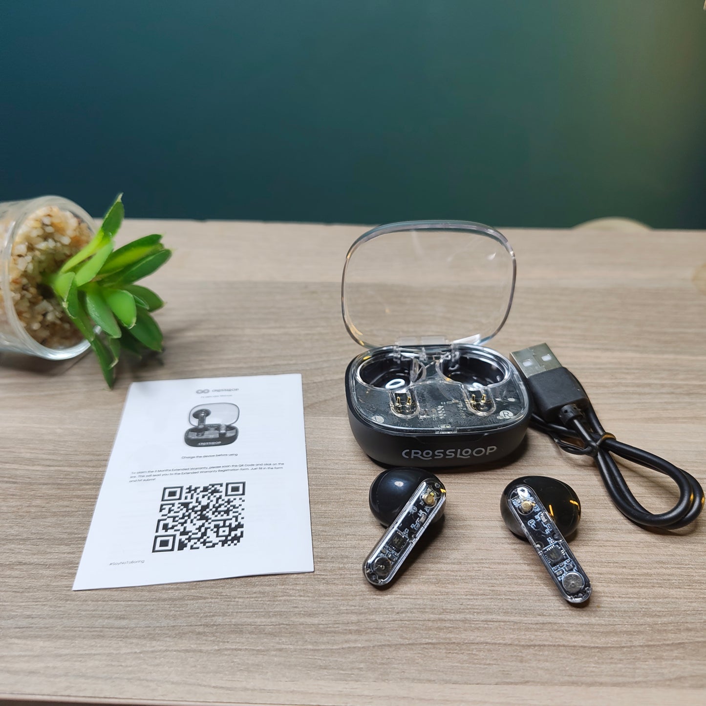 Crossloop Wireless Earbuds with Mic (Refurbished)