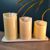 KUBER 3 Pieces LED Tea Light Candles (Refurbished)